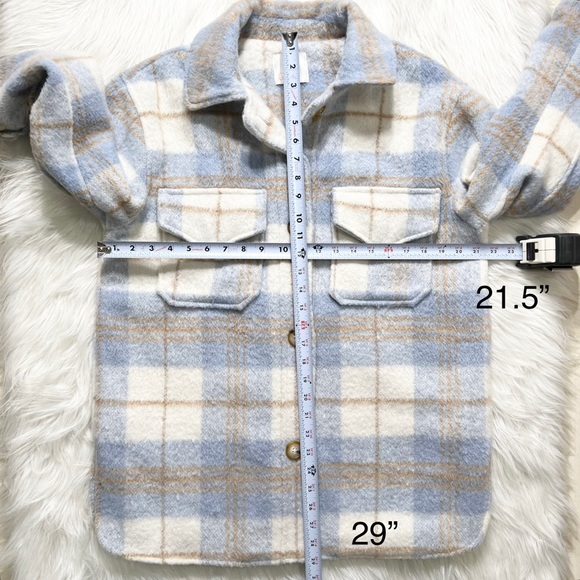 SOLD-Gianni Bini Plaid Flannel Shacket Grandpa Jacket - Picture 11 of 11